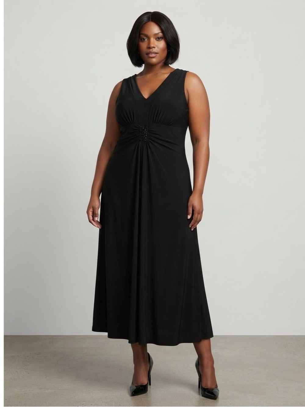 Jessica  Howard  Sleeveless Dress with Flaw  (Bust  38”Waist 32”Length 42”)